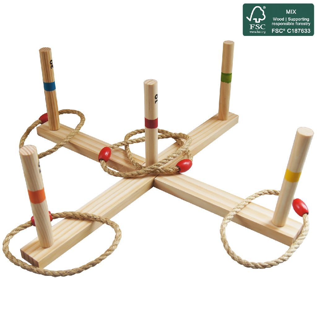 Outdoor play ringwerpspel draagtas fsc, 5dlg.
