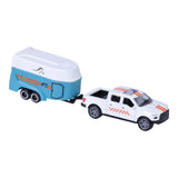 City car collection die-cast pick-up met paardentrailer 1:50 assorti - afbeelding 2