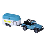 City car collection die-cast pick-up met paardentrailer 1:50 assorti - afbeelding 3