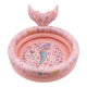 Little dutch dreamy mermaid zwembad met staart 80 cm roze