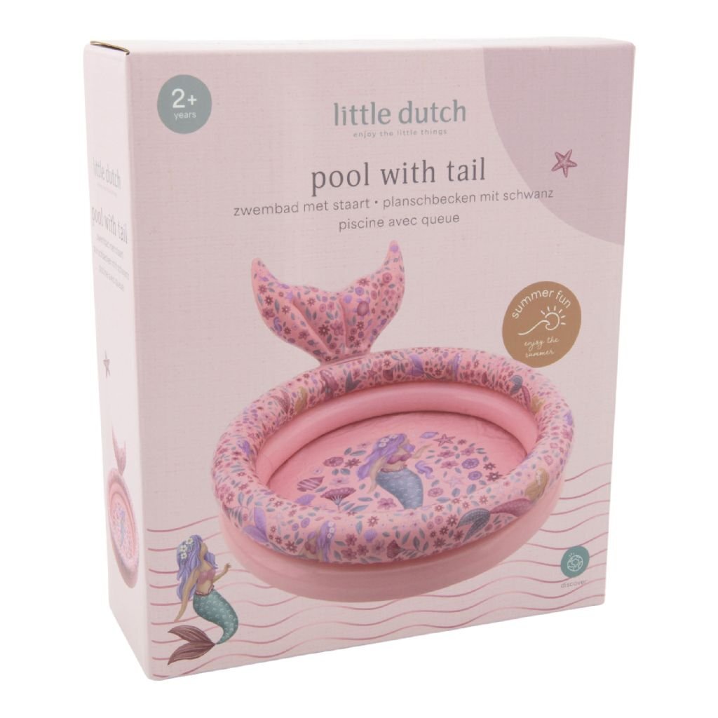 Little dutch dreamy mermaid zwembad met staart 80 cm roze