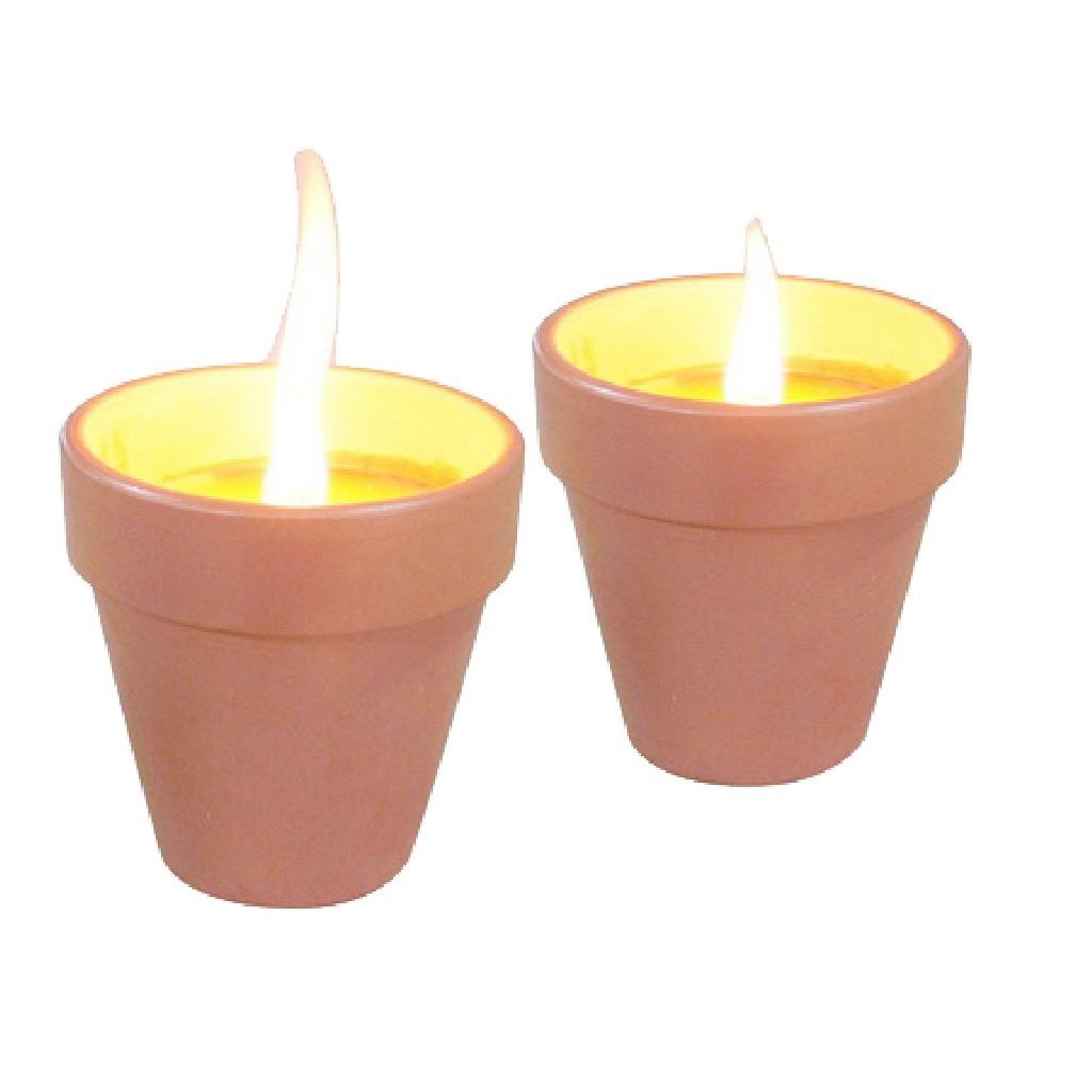 Basic Citronellakaarsen in Terracotta Potje 6.5 cm 3 Stuks