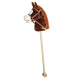 Basic pluchen stokpaard met geluid 97 cm assorti - afbeelding 2