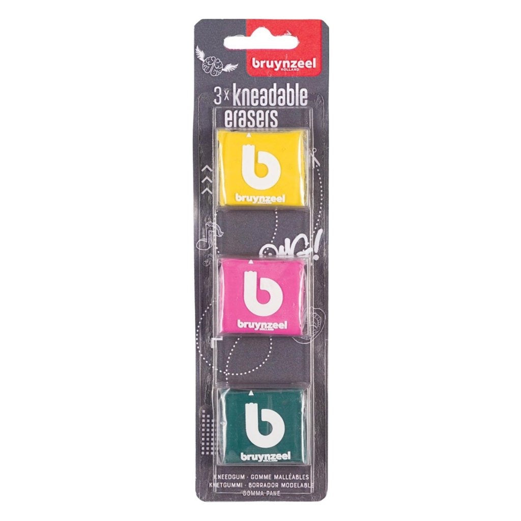 Bruynzeel kneedgummen, 3st.