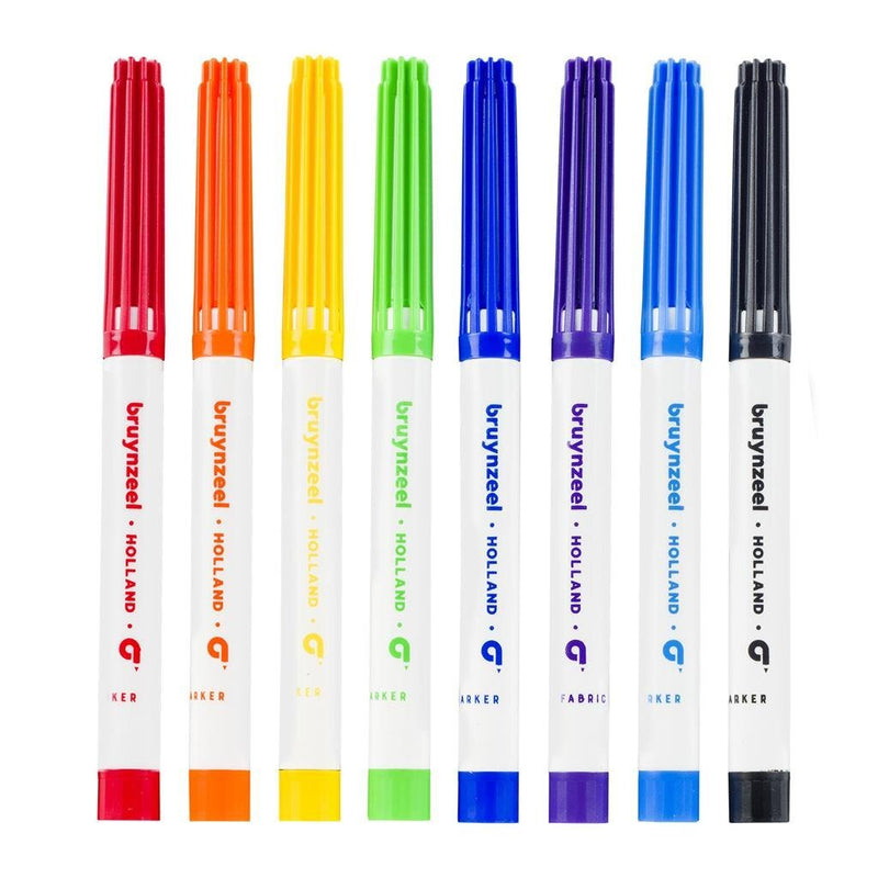Bruynzeel textiel stiften 8 stuks