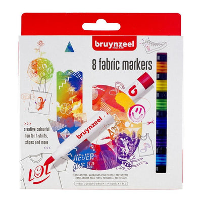 Bruynzeel textielstiften, 8st.