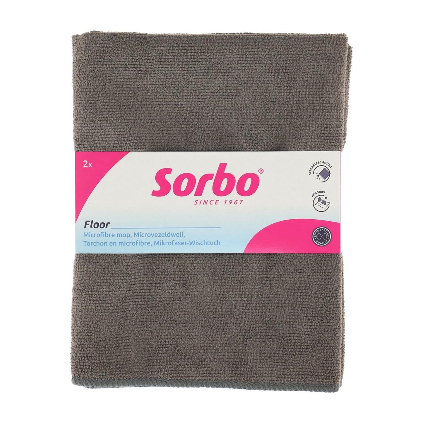 Sorbo microvezeldweil uni 50x60cm 2 stuks