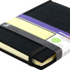 Kangaro k-5106 alfabetboek a6 a-z linnen hard cover zwart, 208 pagina's, leeslint, elastiek