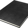 Kangaro k-5321 schetsboek a4 creme 120gr blanco papier, 140 blz hard cover imprint slang zwart