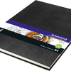 Kangaro k-5321 schetsboek a4 creme 120gr blanco papier, 140 blz hard cover imprint slang zwart