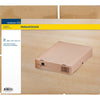 Raadhuis paraatdoos - 305x215x50mm - hersluitbaar - bruin - 10 stuks - rd-351144-10