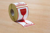 Raadhuis waarschuwingsetiket - 74x105mm - fragile - 500 stuks - afbeelding 1
