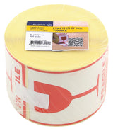 Raadhuis waarschuwingsetiket - 74x105mm - fragile - 500 stuks - afbeelding 2