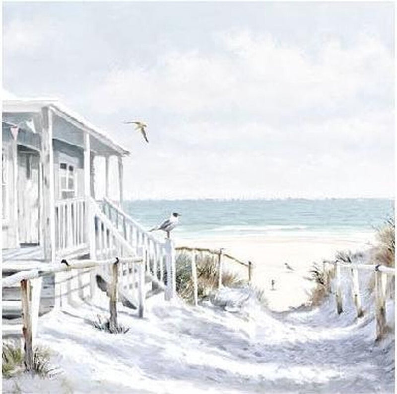 Ambiente servetten 25x25 cm beach cabin