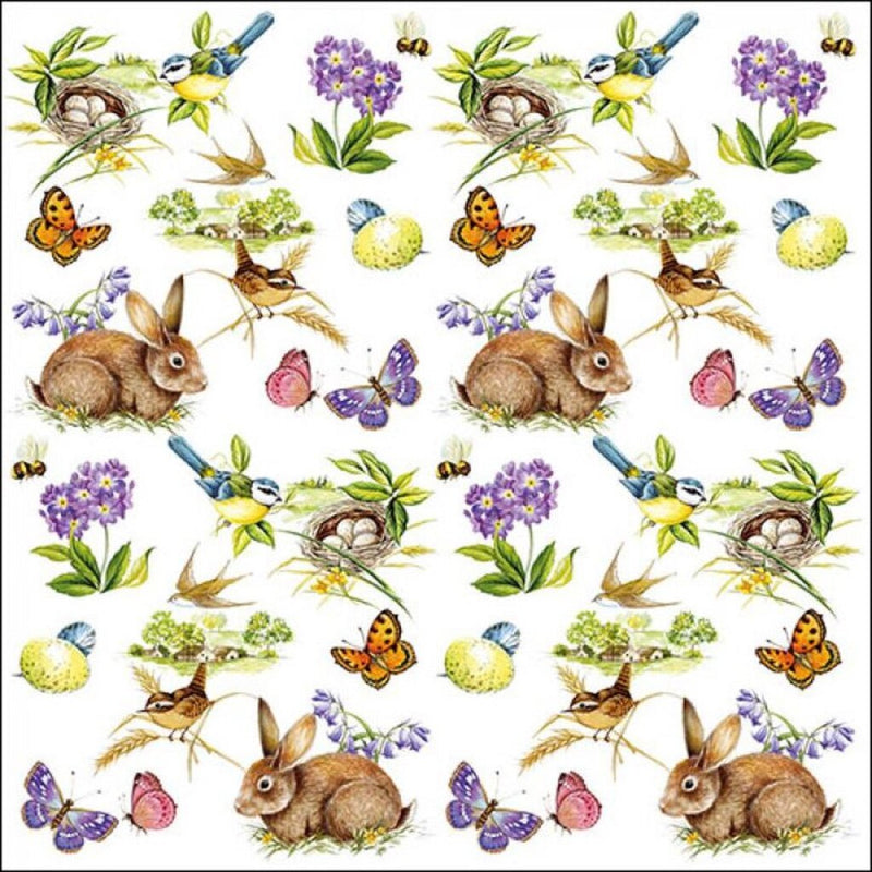 Ambiente servetten pasen paasdecoratie paastafel 3-laags 100% fsc 33x33cm