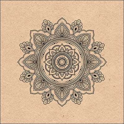 Ambiente servetten 33x33cm mandala nature 20 stuks