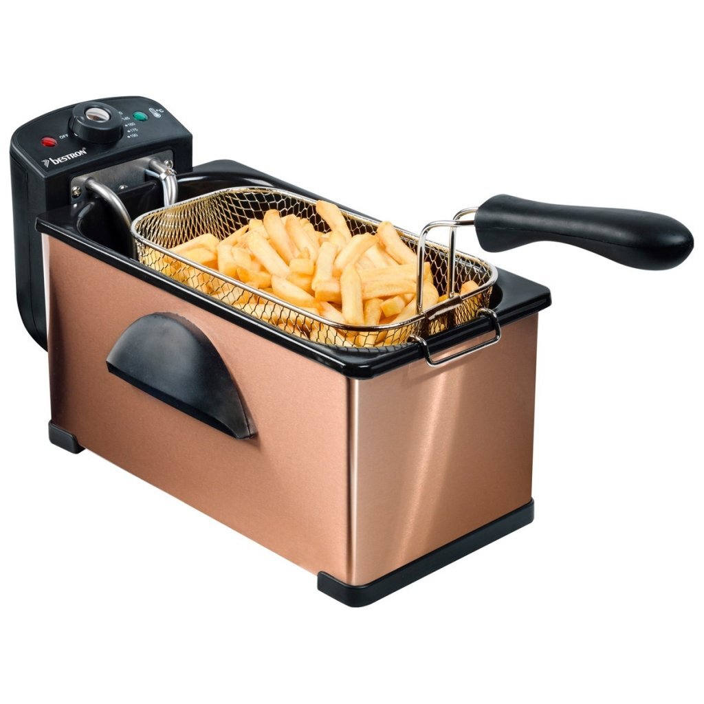 Bestron af370co friteuse 3,5l 2000w koper