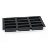 Patisse mini cakevorm 12 vaks 29x17 cm zwart siliconen
