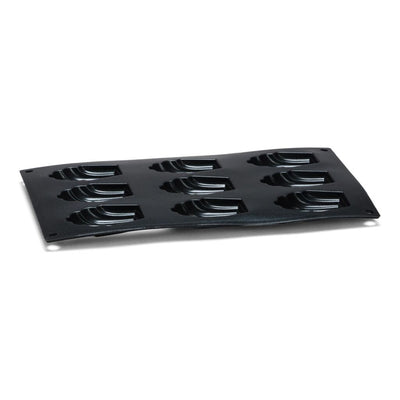 Patisse madeleinevorm 9 vaks 29x17 cm zwart siliconen