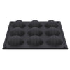 Patisse madeleinevorm 9 vaks 29x17 cm zwart siliconen
