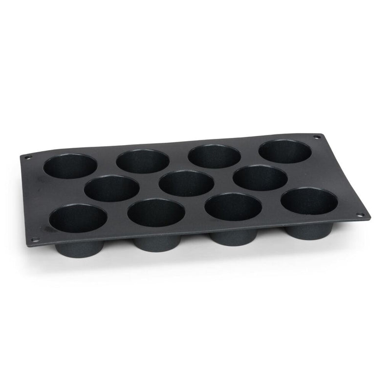 Patisse mini muffinvorm 11 vaks 29x17 cm zwart siliconen