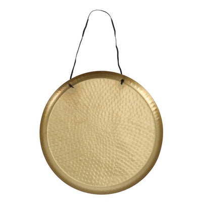 Gusta wand-decoratieschaal 38 cm goud aluminium
