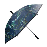Basic paraplu dino's blauw groen - afbeelding 1