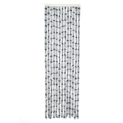 Travellife Travellife Vliegengordijn Chenille Stripe 185x56 cm grijs en blauw