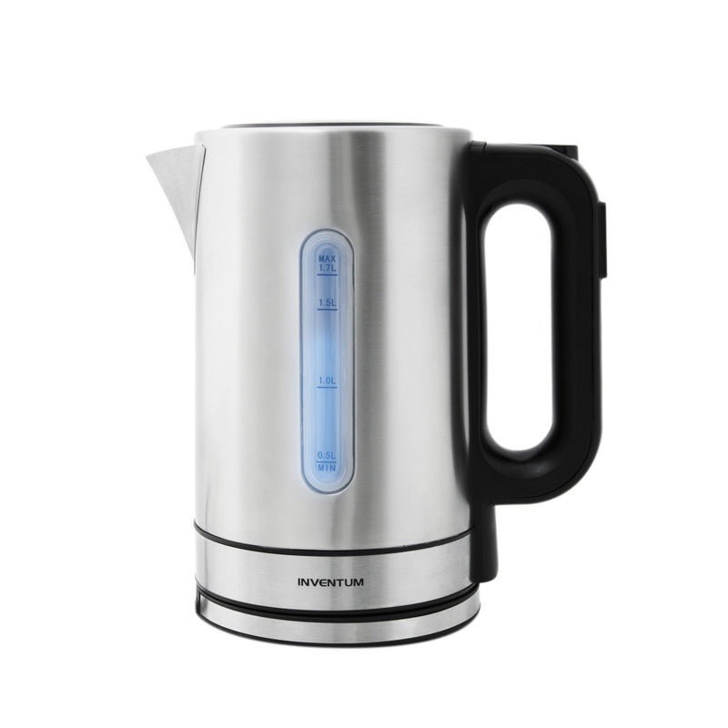 Inventum hw817d snoerloze waterkoker 2200w 1.7l rvs zwart