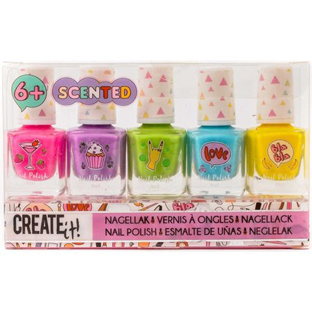 Create it ! geurende nagellak 5 kleuren