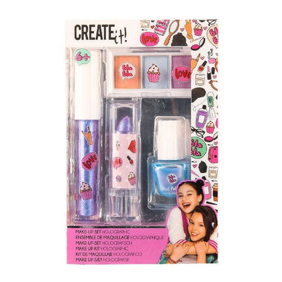 Create It! Beauty Make-up Set Holografisch, 4dlg.