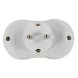 Scanpart tweewegstekker met randaarde wit - afbeelding 5