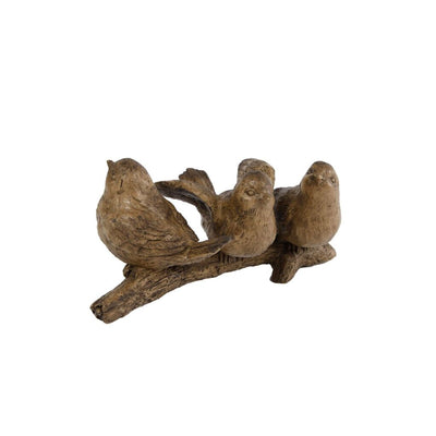 Gifts amsterdam gifts amsterdam sculptuur 3 vogels op tak 14x7 cm