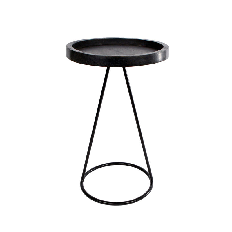 Van manen tafel marcel zwart hout 25x25x38cm