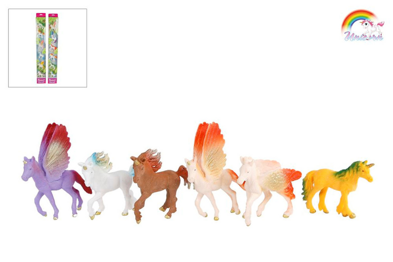 Unicorn set a 6 eenhoornfiguren 9 cm