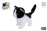 Take me home interactieve looppoes zwart wit, 15,5cm - afbeelding 1