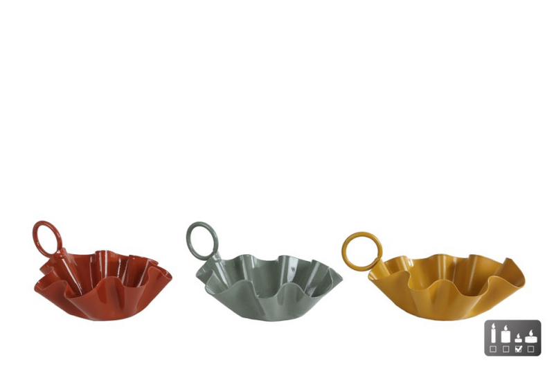 Theelichthouder naomi 10 cm 4 assorti | 24 stuks
