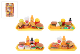 Speelset fastfood mini menu 8 9 delig 4ass 10x16,5cm - afbeelding 1