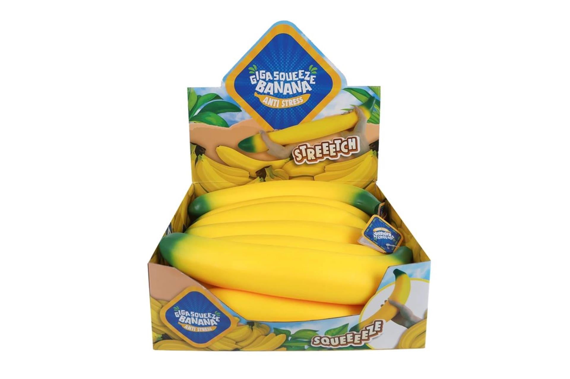 Giant banaan squeeze anti-stress 37cm