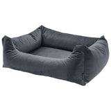 Madison hondenmand velvet 80x67x22 cm grijs - afbeelding 1