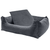 Madison hondenmand velvet 80x67x22 cm grijs - afbeelding 3