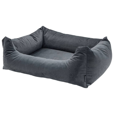 Madison hondenbed velvet 100x80x25 cm grijs