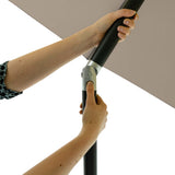 Madison parasol elba 300 cm taupe - afbeelding 3