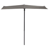 Madison balkonparasol sun wave 270x150 cm lichtgrijs - afbeelding 1