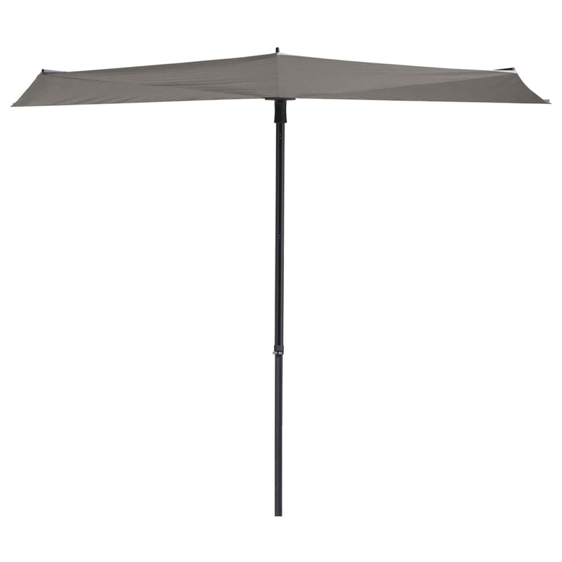 Madison balkonparasol sun wave 270x150 cm lichtgrijs