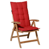 Madison stoelkussen met hoge rug panama 123x50 cm steenrood - afbeelding 1