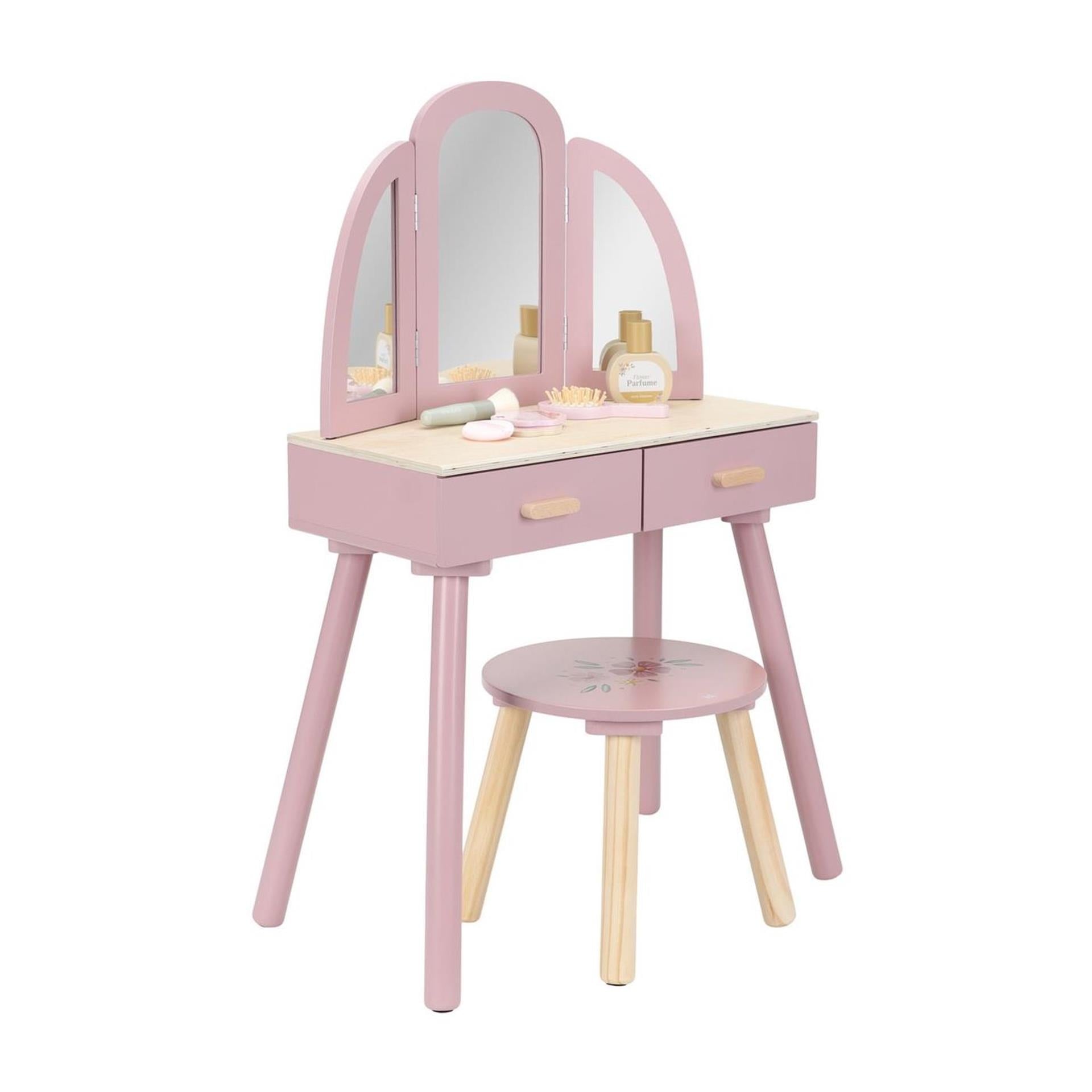 Little dutch kaptafel – hout – pink