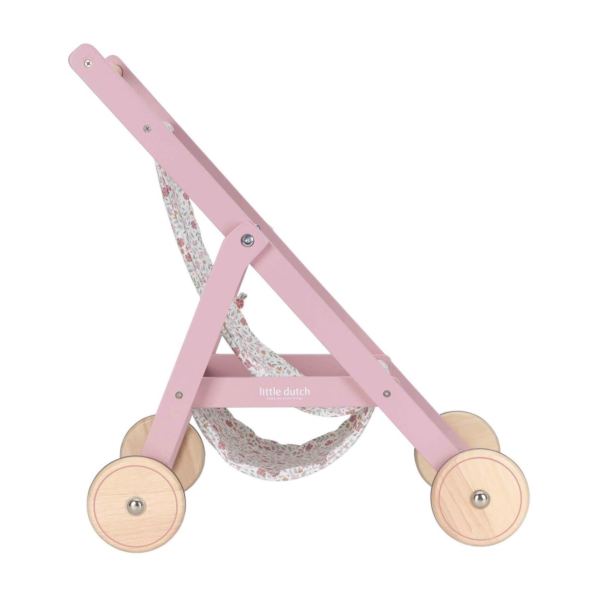 Little dutch poppenbuggy – hout