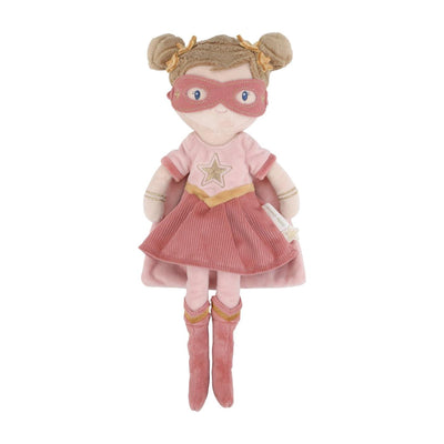 Little dutch superhero knuffelpop rosa - 35 cm