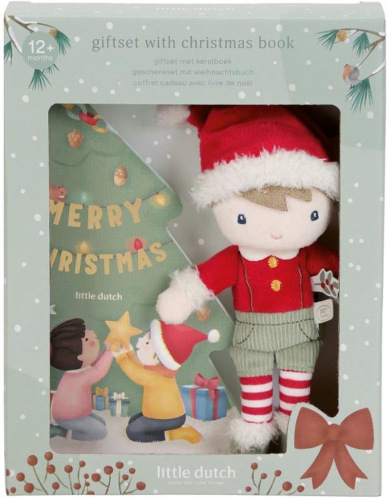 Little dutch - cadeauset kerst. boek+knu
